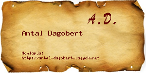 Antal Dagobert névjegykártya